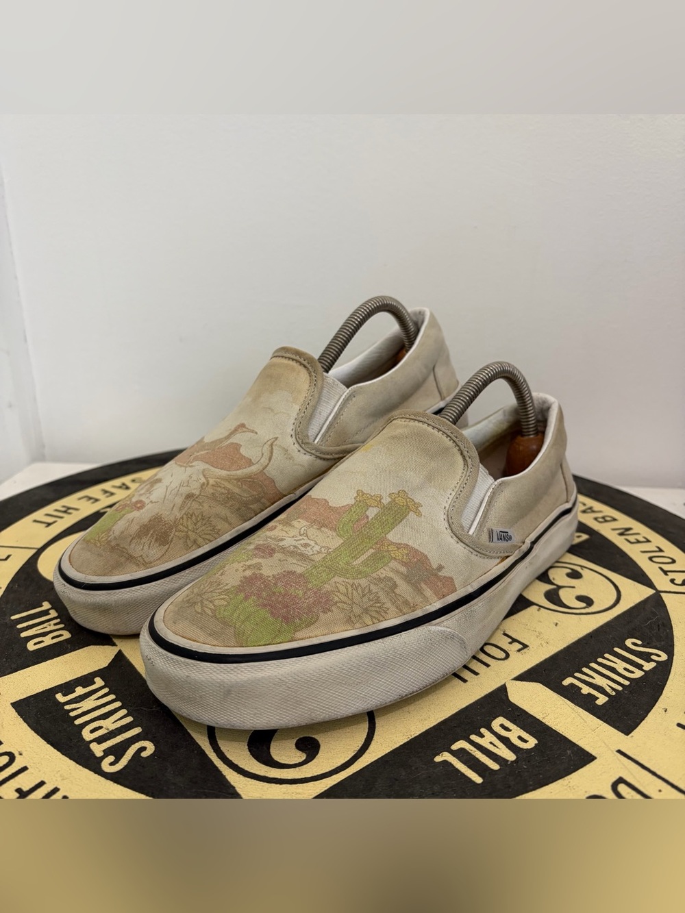 Vans Slip On Desert Vibes Oatmeal Shoes Sneakers Unisex Size Men 7.5 Women 9